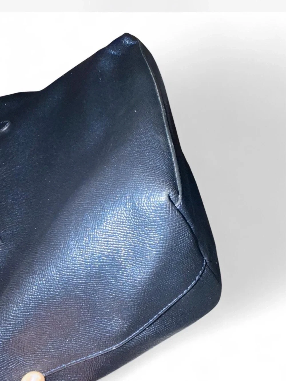 Iridescent Blue-Black Coach City Zip-Top Tote